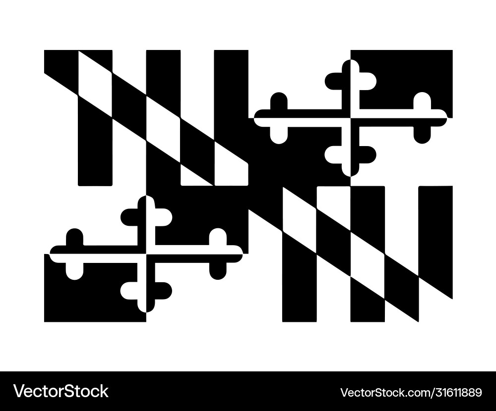 Landkarte von Maryland vektorbild
