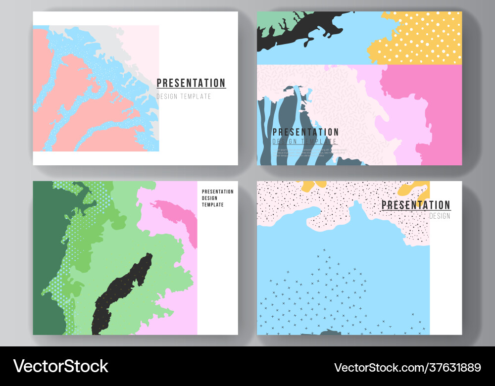 Layout presentation slides design Layout presentation slides design vector image