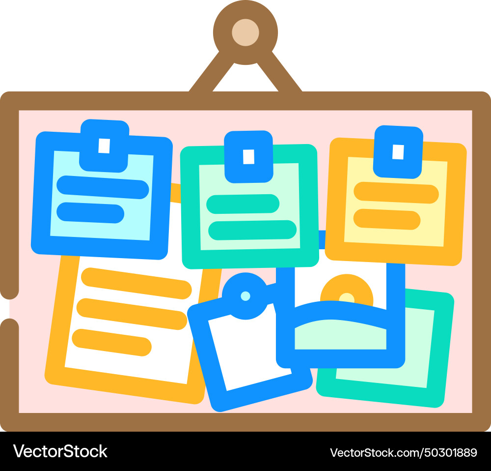 Mood board ux ui design color icon Mood board ux ui design color icon vector image