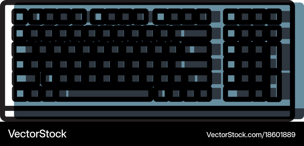 Pc keyboard device Vector Image