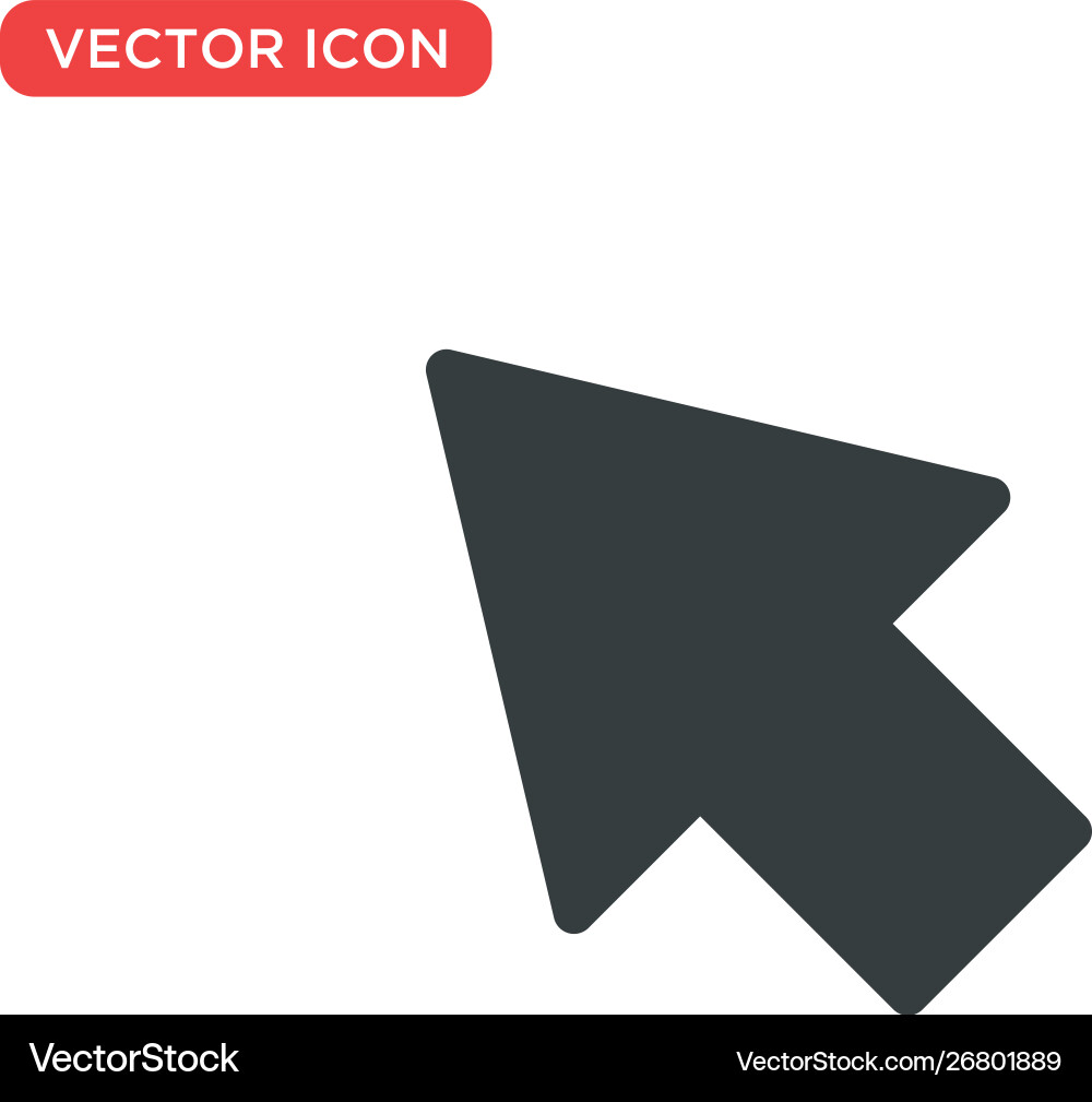 Pointer cursor icon design Pointer cursor icon design vector image