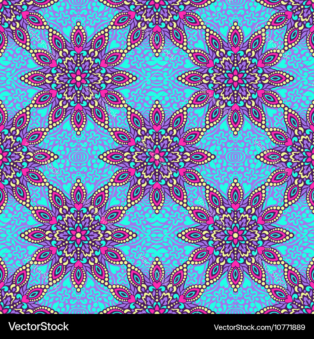 Seamless background with abstract ethnic pattern Vector Image