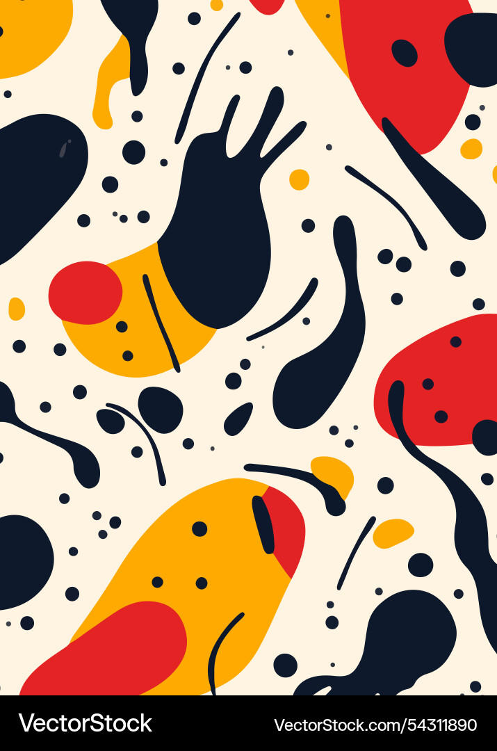 Abstract colorful shapes pattern Vector Image