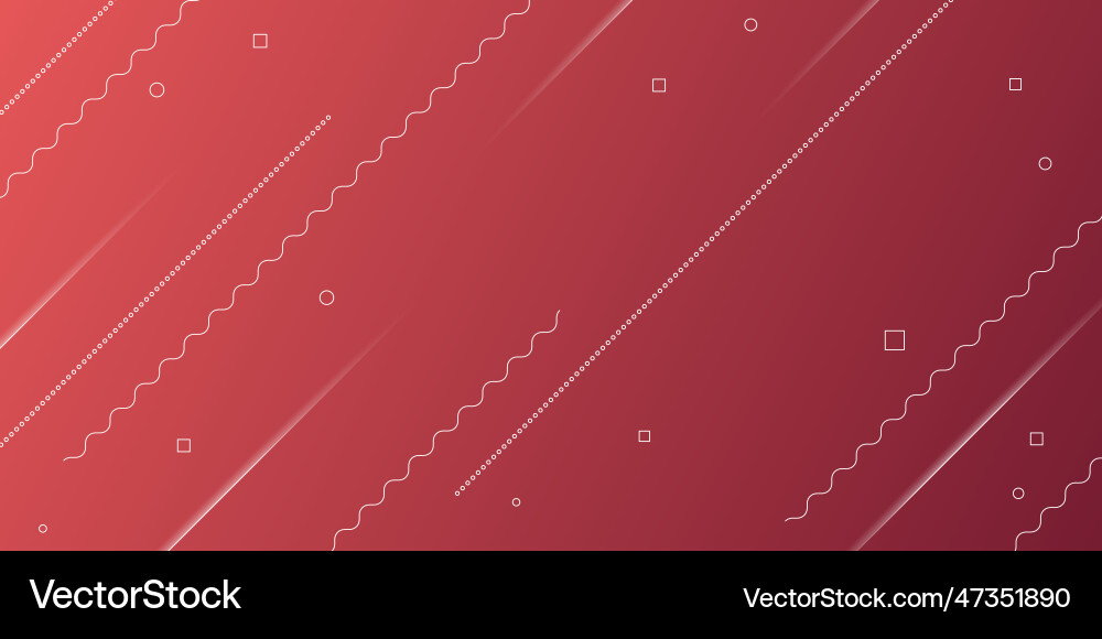 Abstract red gradient texture with memphis Abstract red gradient texture with memphis vector image