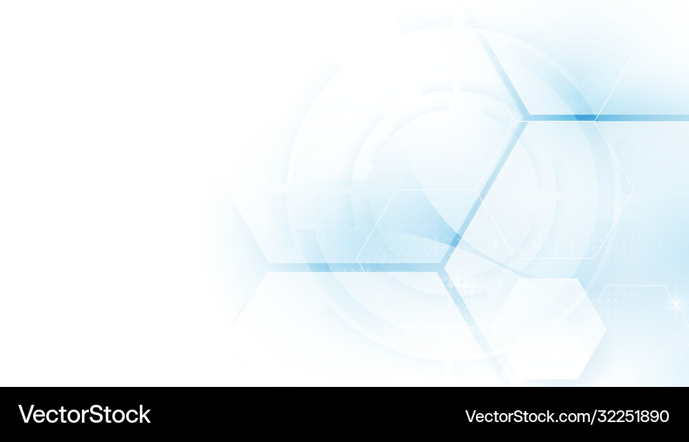 Abstract Tech Hexagonal Background vector image