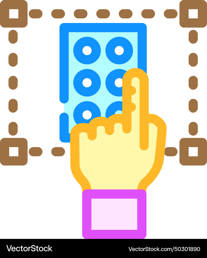 Accessibility ux ui design color icon Accessibility ux ui design color icon Vector Image