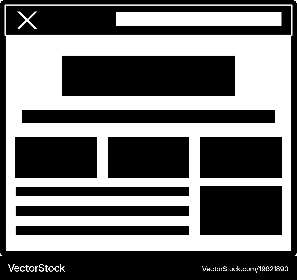 Computer window system Vector Image