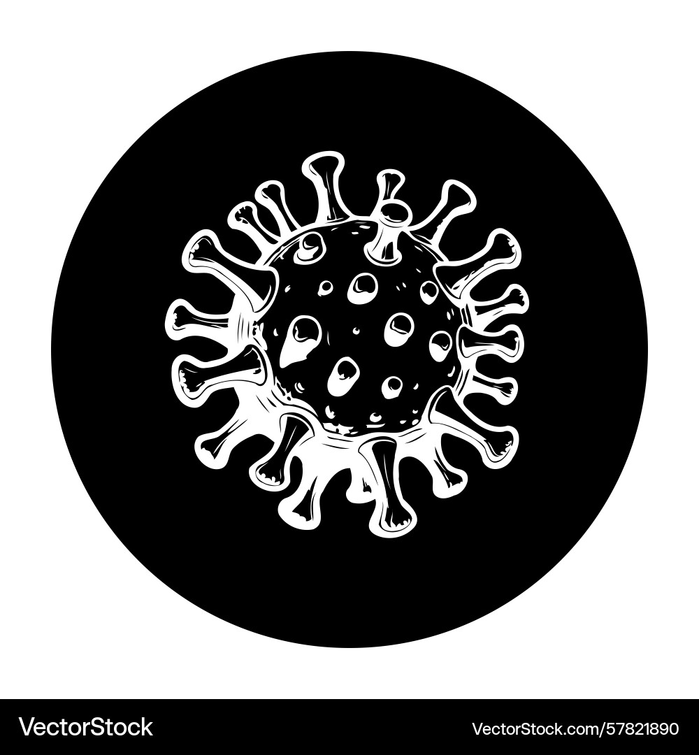Conceptual representation of a virus particle Conceptual representation of a virus particle Vector Image
