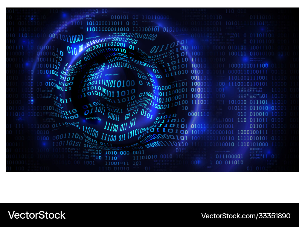 Data Array Matrix abstrakter Cyberspace mit binär Data Array Matrix abstrakter Cyberspace mit binär vektorbild