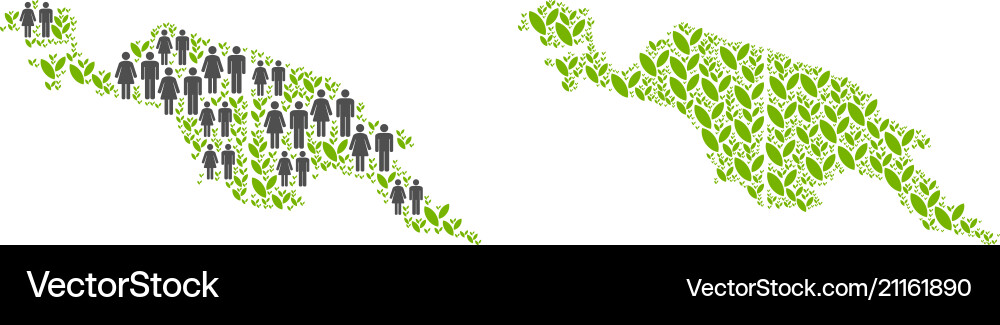 Demographics and plantation new guinea countries Demographics and plantation new guinea countries vector image