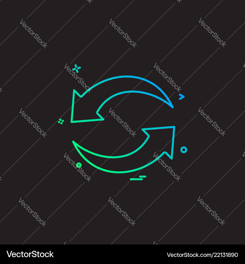 Refresh reload arrow basic icon Refresh reload arrow basic icon Vector Image