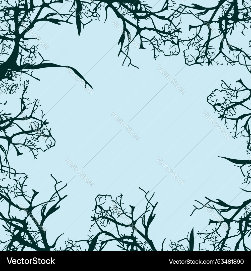 Tree color branches isolated Vector Image