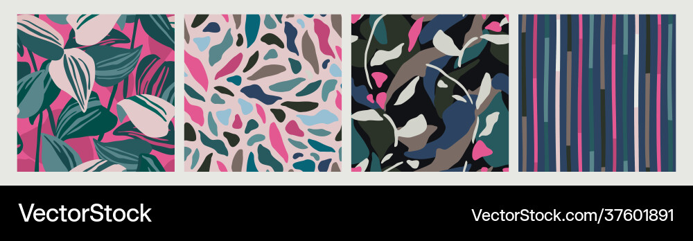 Abstract collection seamless patterns Abstract collection seamless patterns vector image