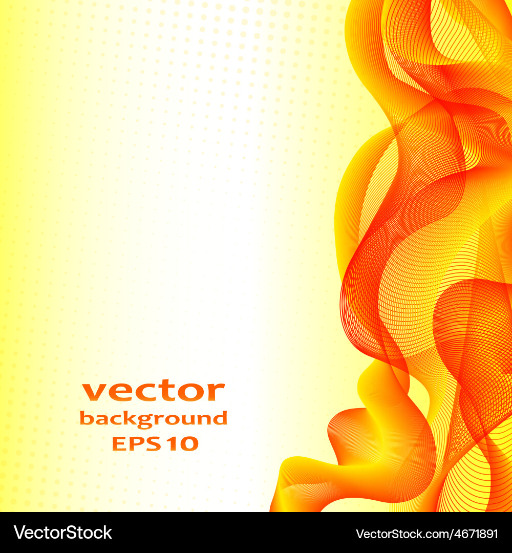Abstract color wave design element vector image