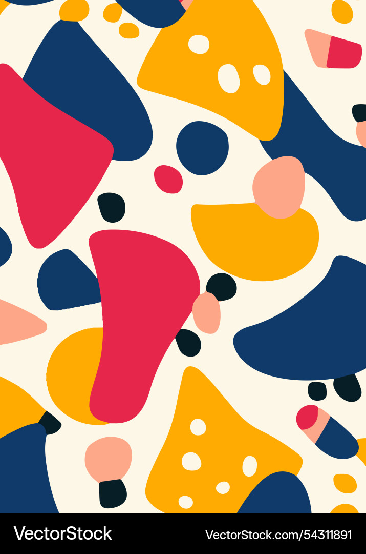 Abstract colorful shapes pattern Vector Image