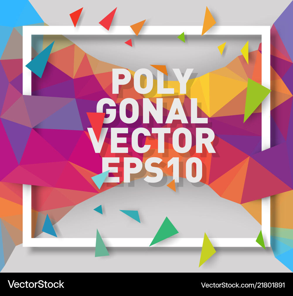 Abstract triangle background vector image