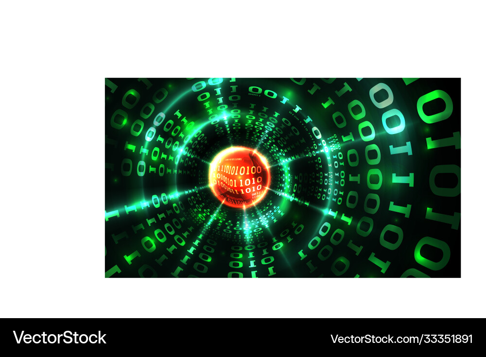 Abstrakte Computerdaten Hintergrundmatrix binär Abstrakte Computerdaten Hintergrundmatrix binär vektorbild
