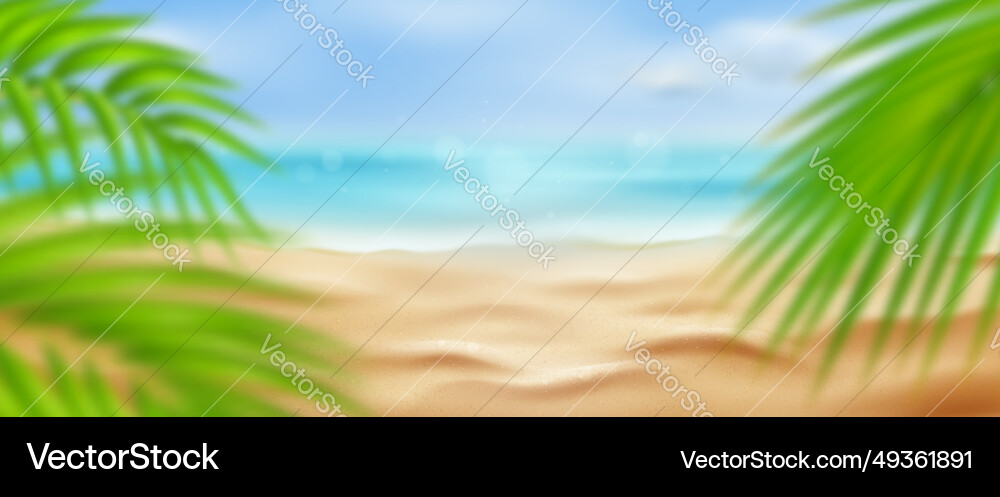 Blurred tropischer Sommerstrand Hintergrund Blurred tropischer Sommerstrand Hintergrund vektorbild