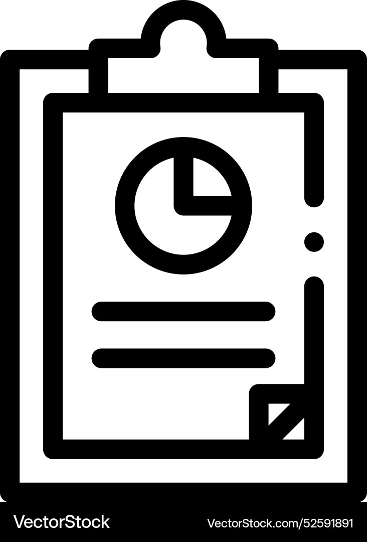 Clipboard icon thin linear style design isolated Clipboard icon thin linear style design isolated vector image