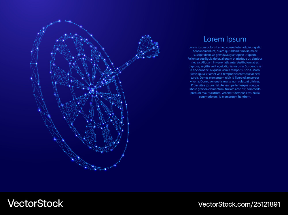 Dartboard with Blue Triangles vector image