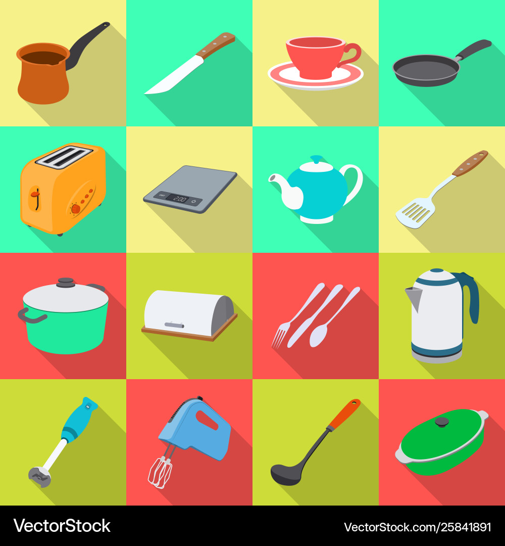 Design kitchen and cook logo collection Design kitchen and cook logo collection vector image