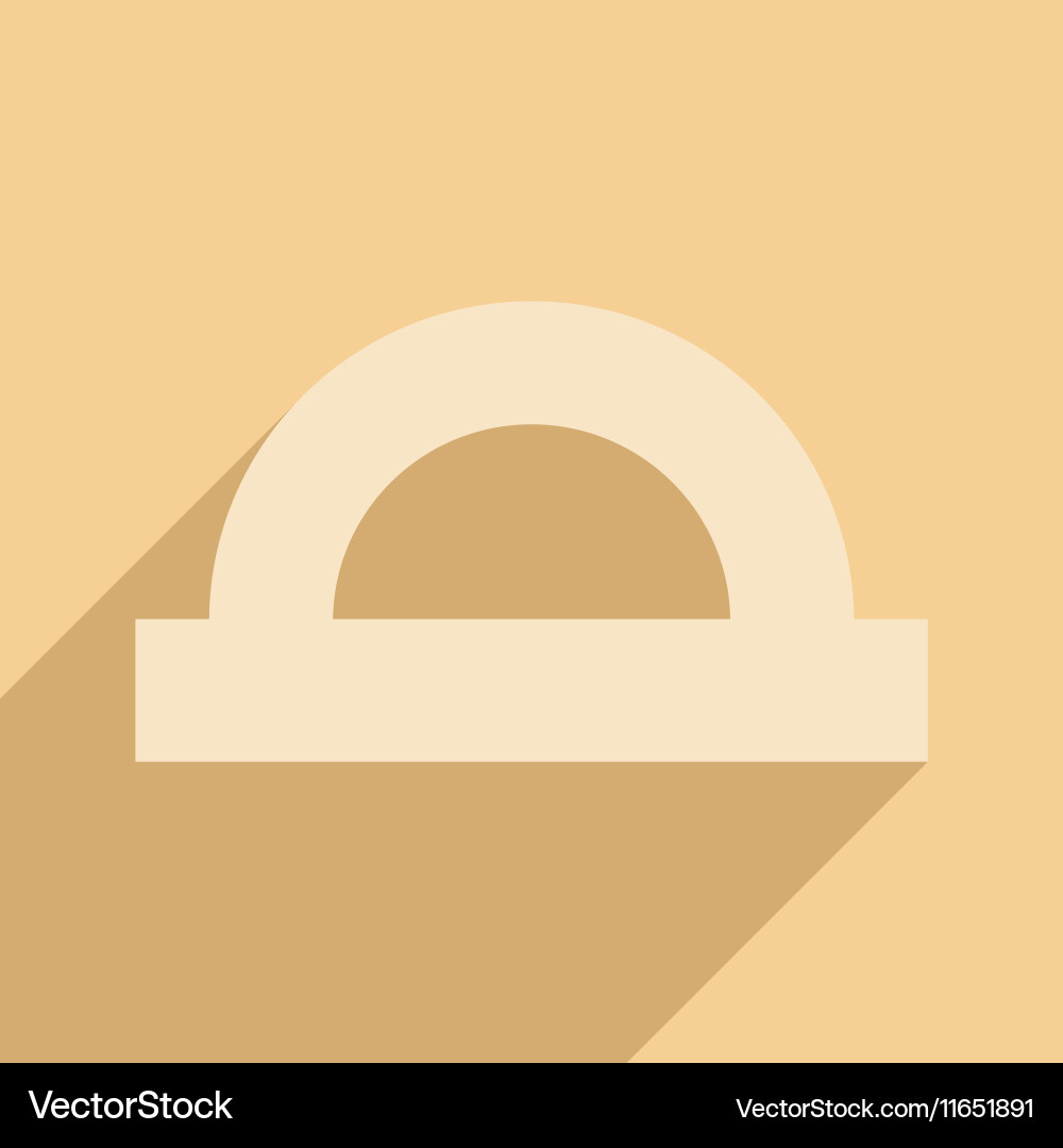 Flat with shadow icon and mobile application vector image