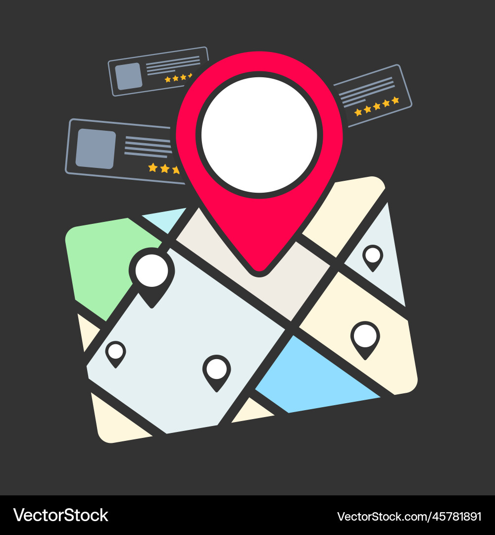 Local search - use map applications Local search - use map applications vector image