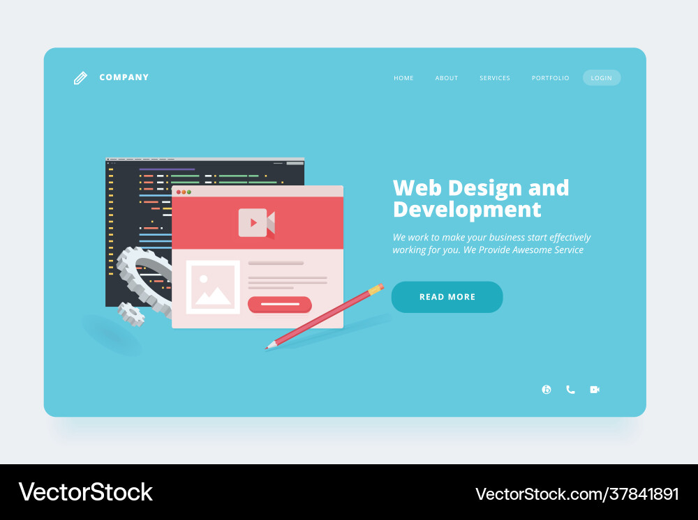 Web design template Web design template vector image