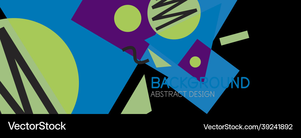 Abstract background blocks lines triangles Vector Image