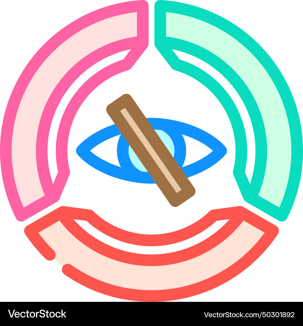 Color accessibility ux ui design icon Color accessibility ux ui design icon vector image