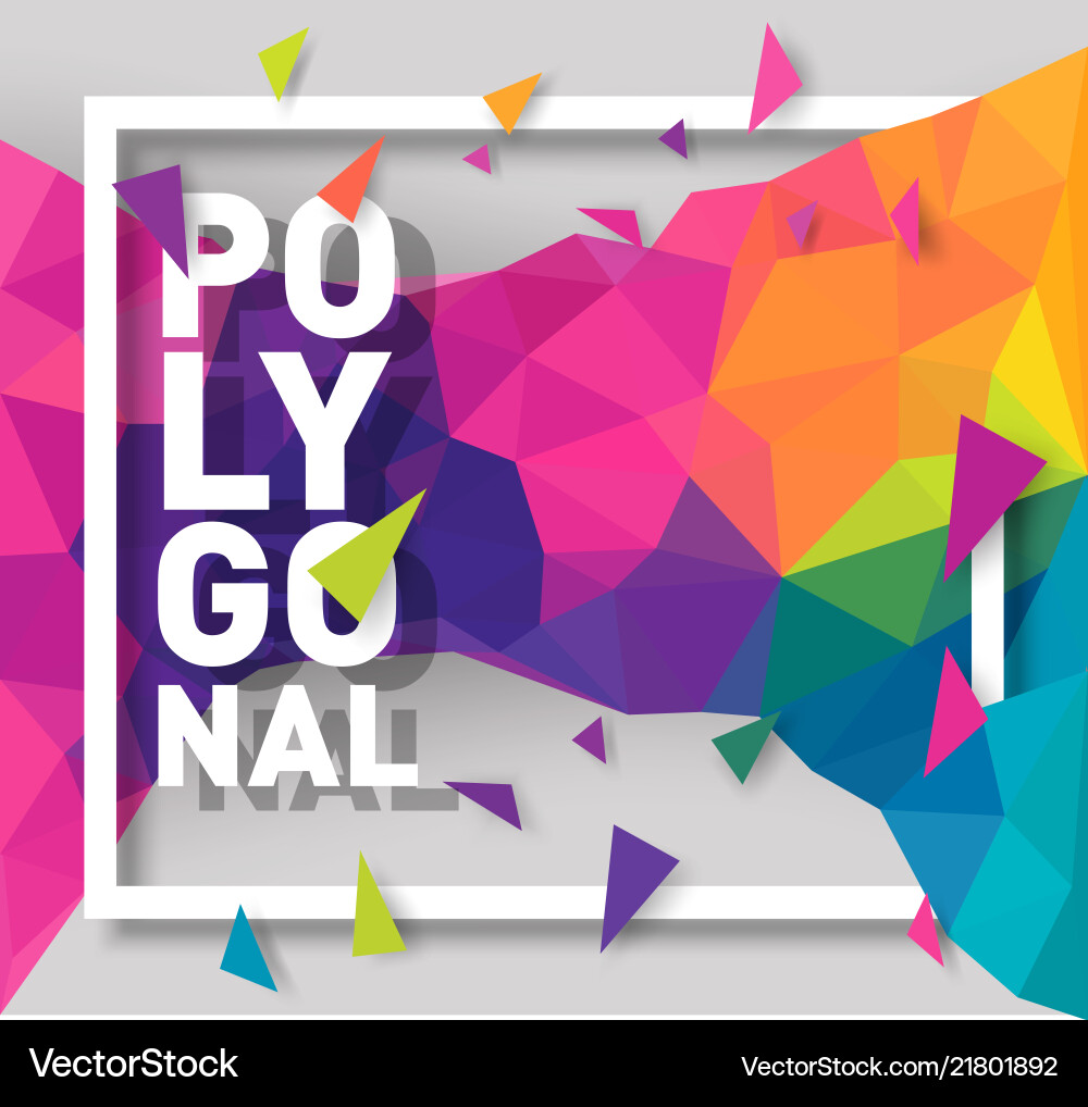 Geometric Polygon Background vector image