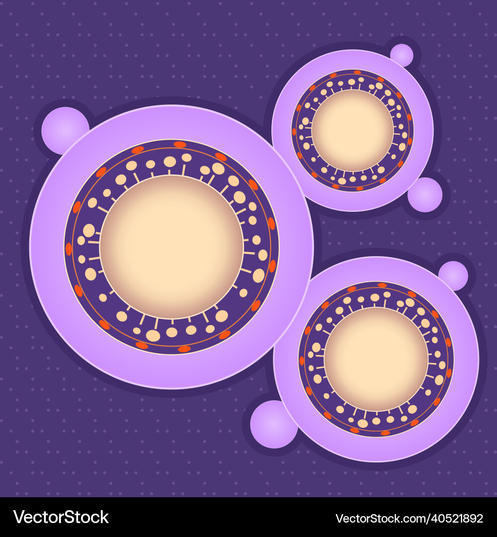 Template card with bubble circle for text Template card with bubble circle for text Vector Image
