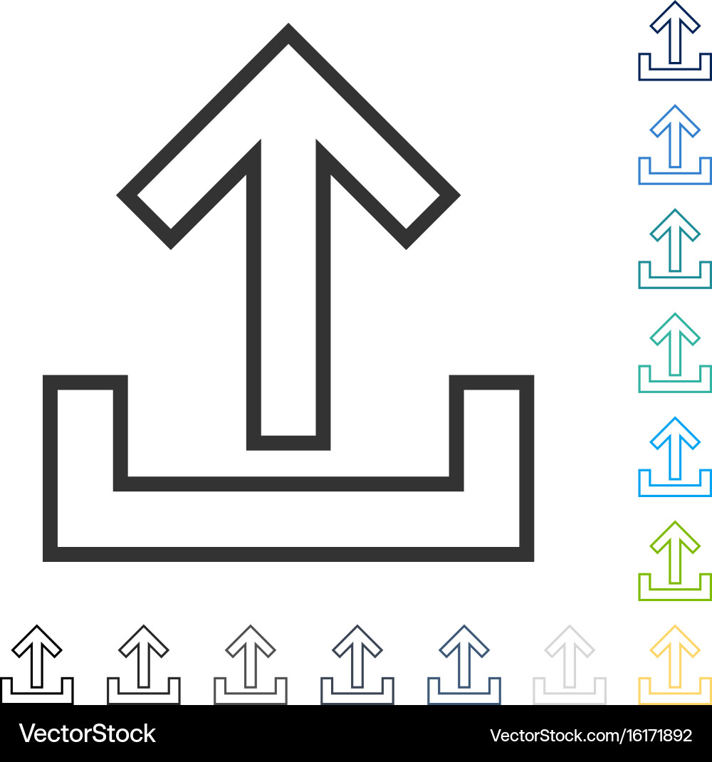 Upload icon vector image