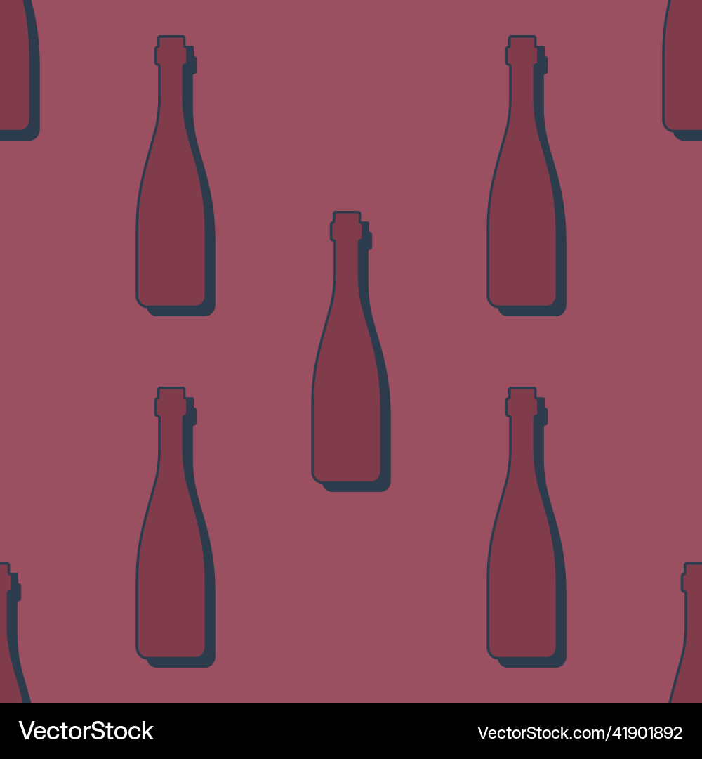 Vodka bottles seamless pattern line art style Vodka bottles seamless pattern line art style Vector Image