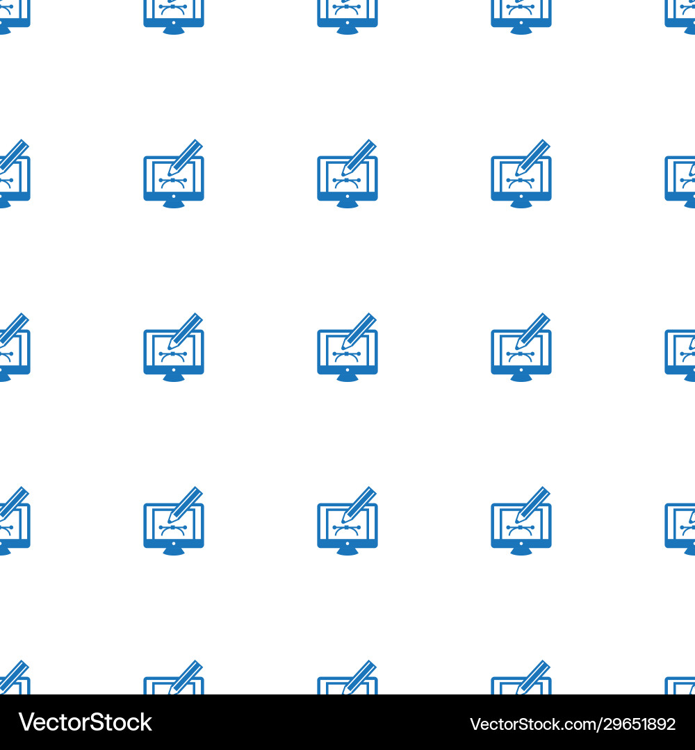 Webdesign icon pattern seamless isolated on white vector image