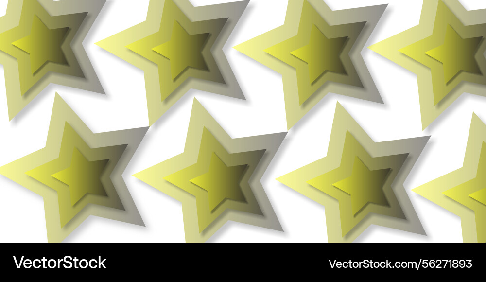 Abstract seamless pattern stars with soft shadows Vector Image
