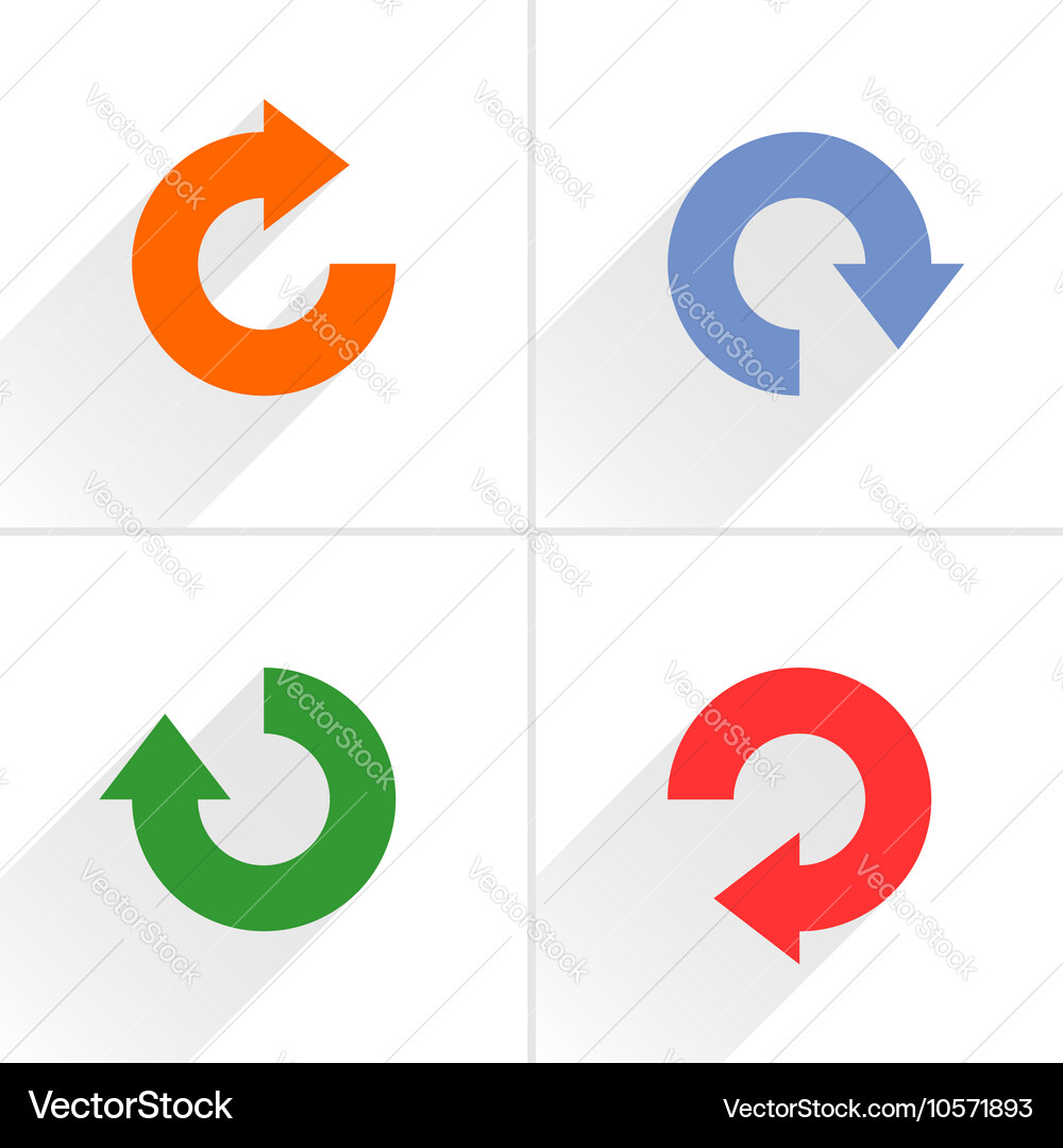 Arrow icon refresh reset repeat reload sign vector image