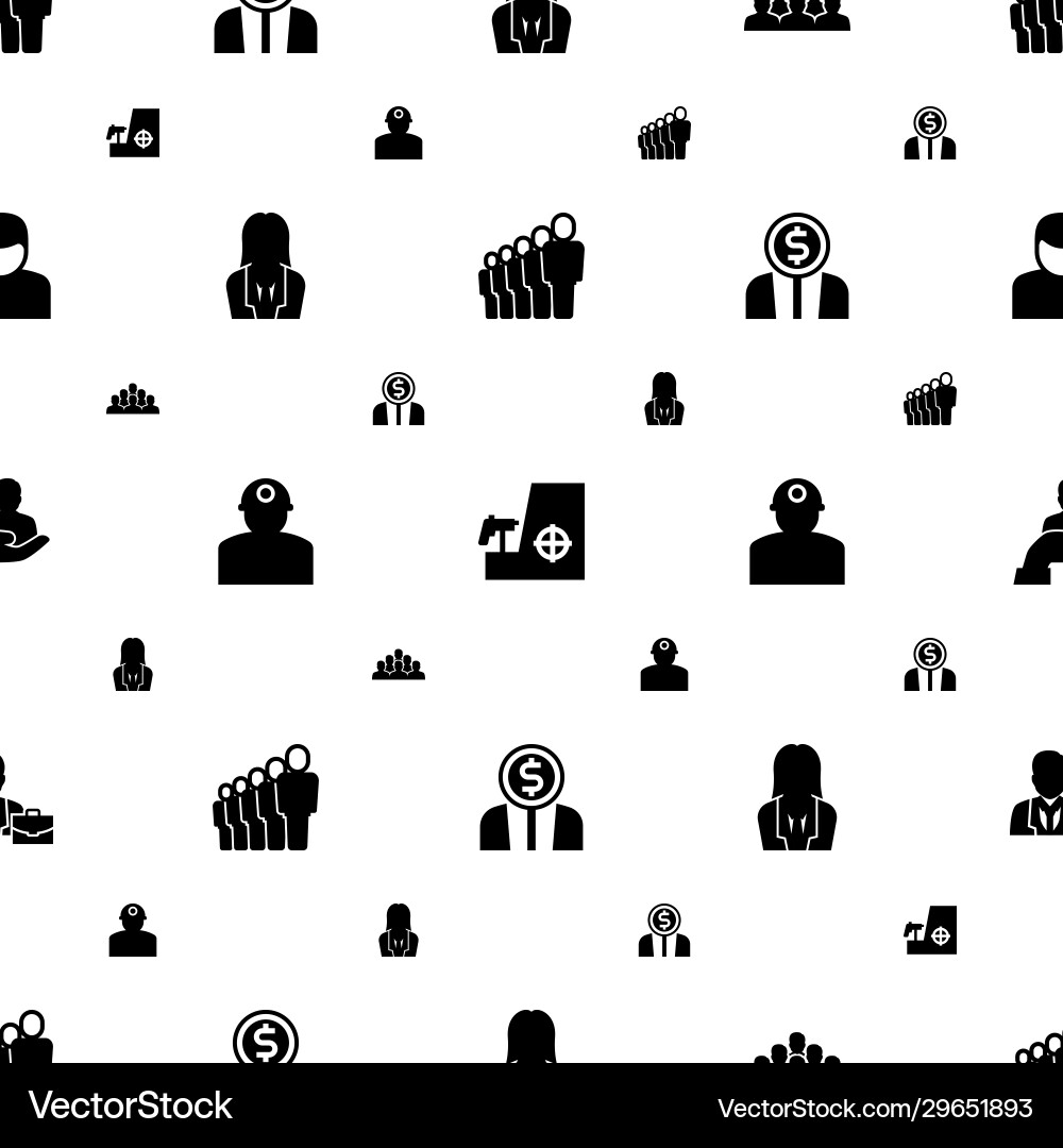 Avatar icons pattern seamless included editable Avatar icons pattern seamless included editable vector image