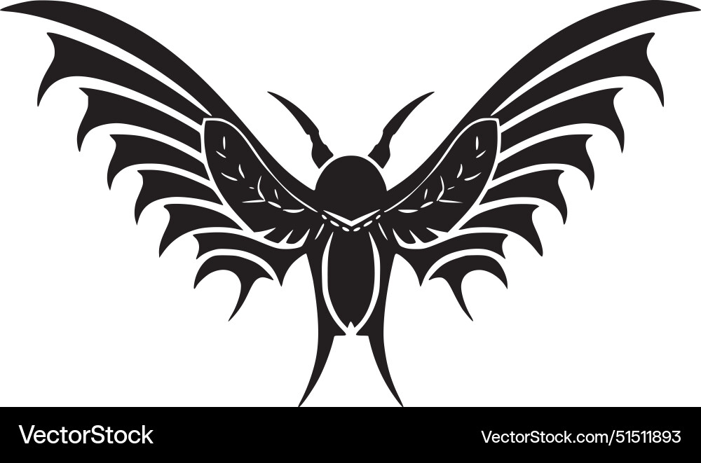 Bat - minimalist and simple silhouette Royalty Free Vector