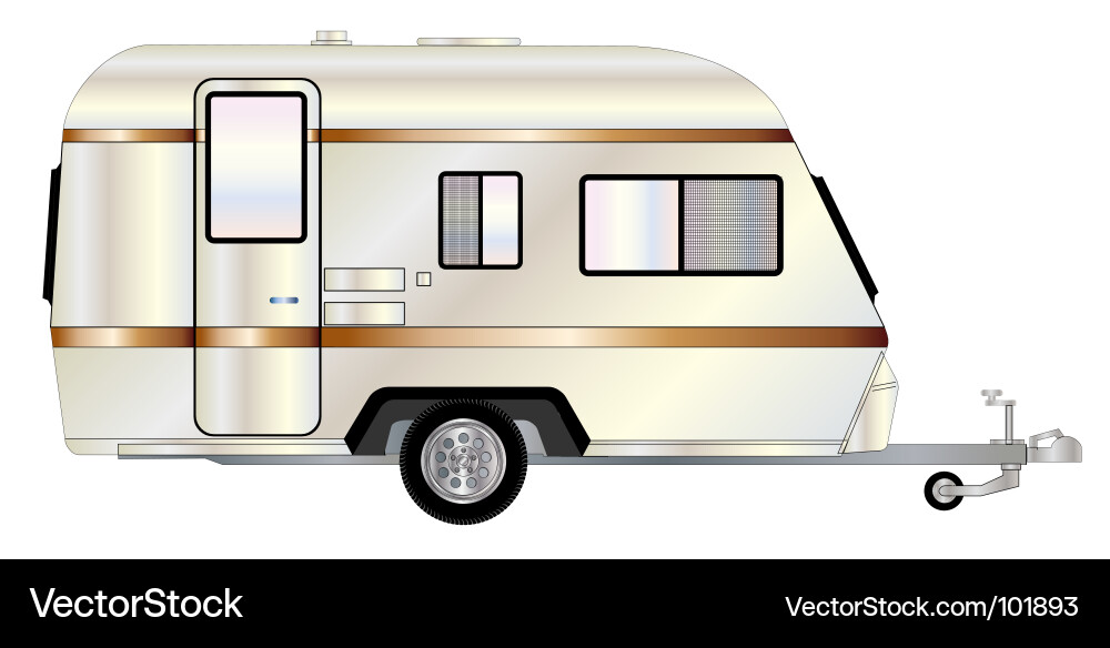 Camp trailer Royalty Free Vector Image - VectorStock
