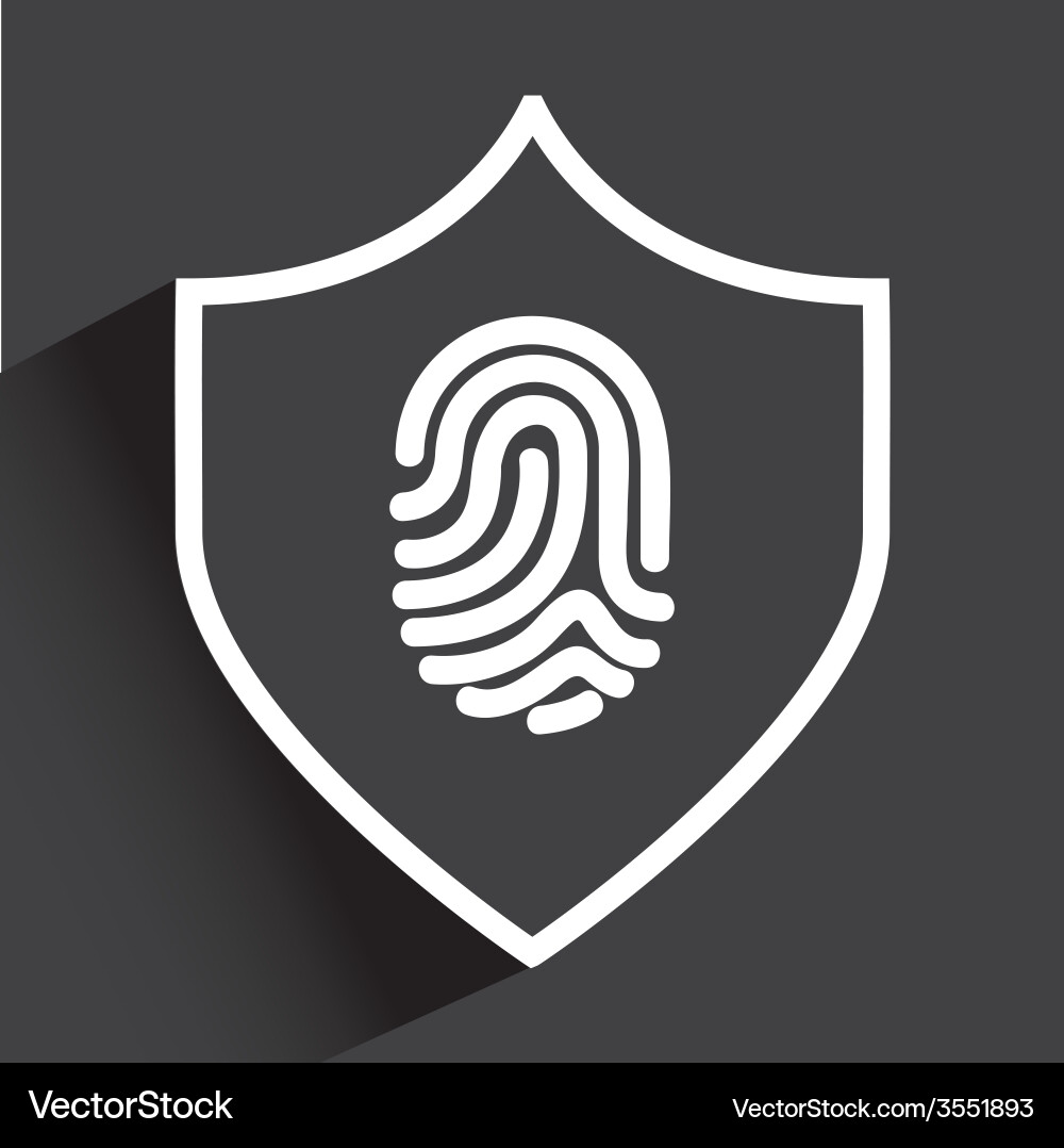 Computer security vector image