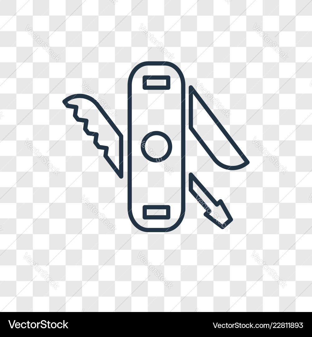 Multitool concept linear icon isolated Multitool concept linear icon isolated vector image