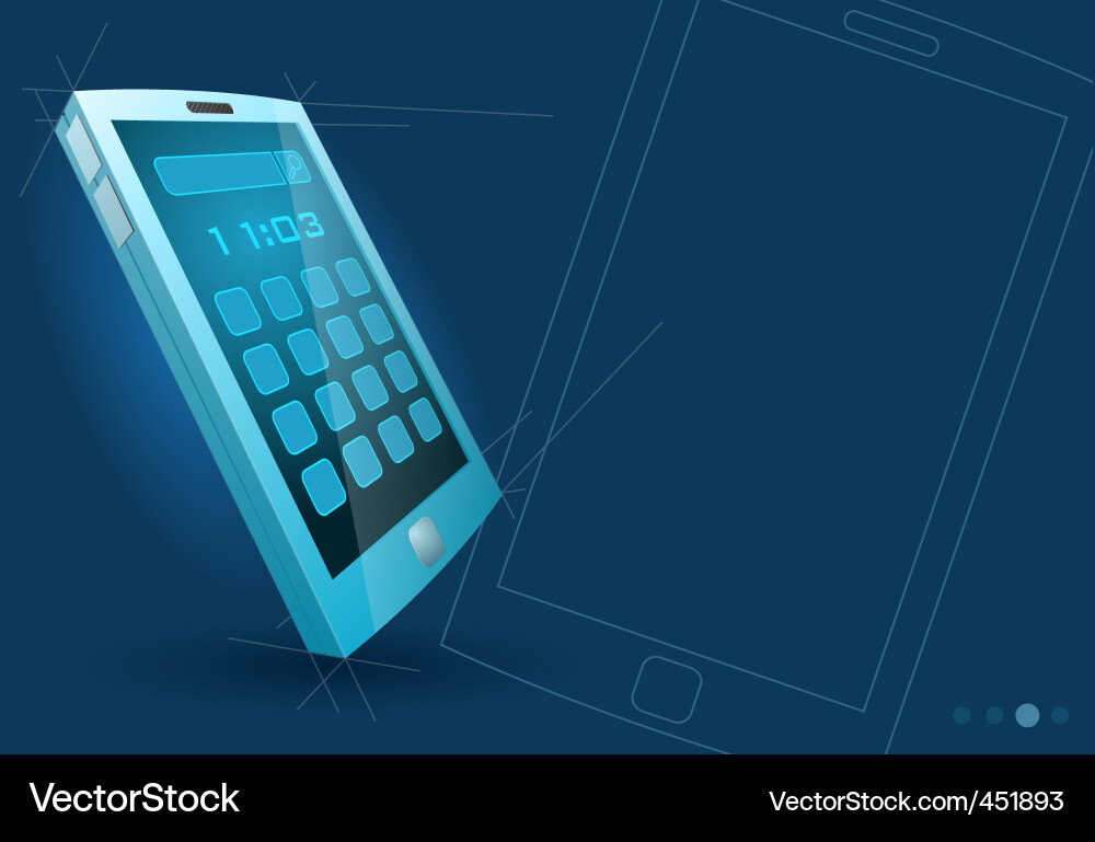 Touch screen device Vector Image