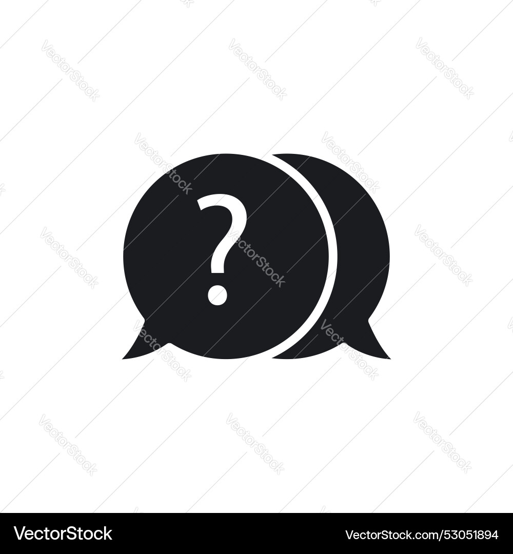 Comment question icon set faq symbol Comment question icon set faq symbol vector image