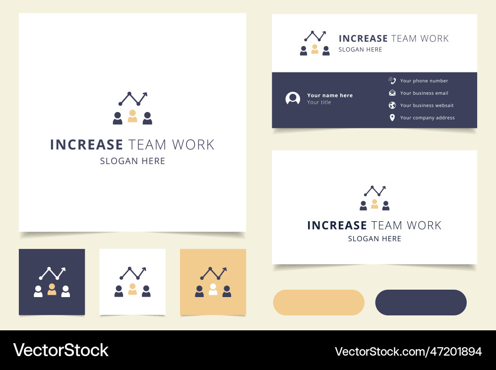 Erhöhen Sie das Team-Arbeitslogo-Design mit editierbar Erhöhen Sie das Team-Arbeitslogo-Design mit editierbar vektorbild