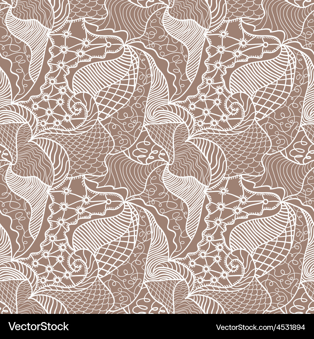 Hand drawn seamless pattern Royalty Free Vector Image