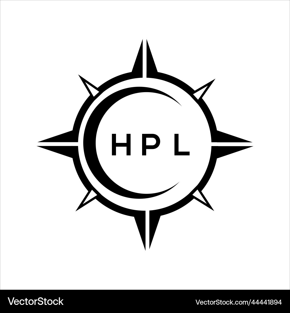Hpl abstrakte Technologie Kreis Einstellung Logo Hpl abstrakte Technologie Kreis Einstellung Logo vektorbild