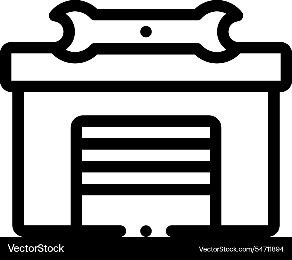 Mechanical arm icon thin linear style design Mechanical arm icon thin linear style design vector image