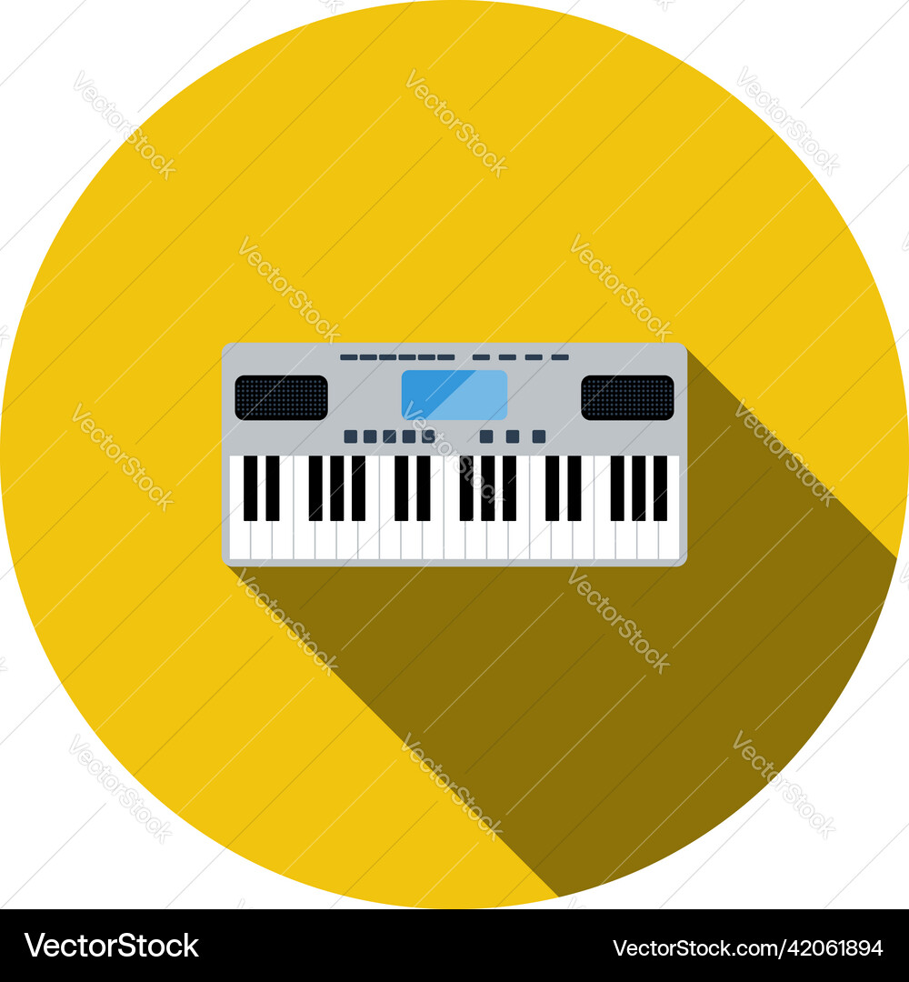 Music synthesizer icon Royalty Free Vector Image