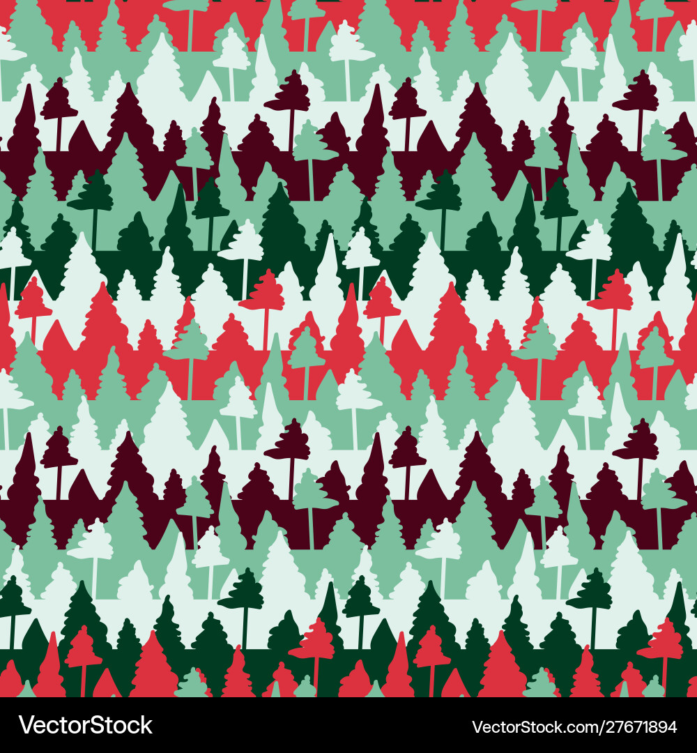 Seamless pattern with stripes and trees Seamless pattern with stripes and trees vector image